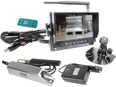 Forklift camera system, digital wireless