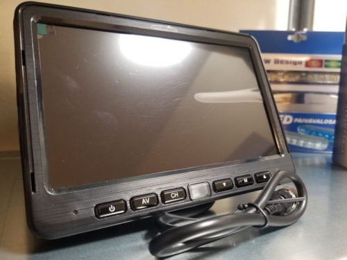 Atpakaļskata videosistēma CA 7' monitors ar kameru