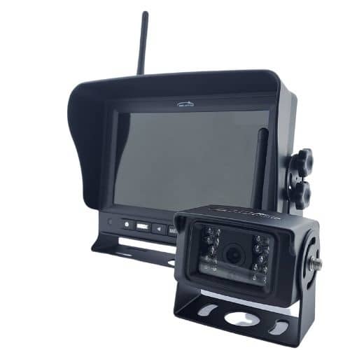 bezvadu video sistema-atpakalskata kamera un monitors